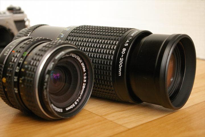 PENTAX ME ズームレンズ2本セット（28-50mm,80-200mm）