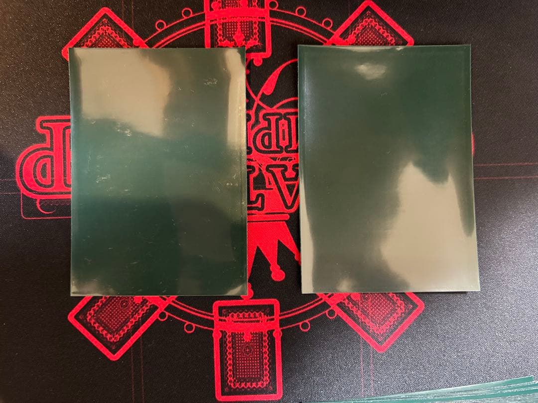 遊戯王　ウジャト眼　目玉　初期　スリーブ　緑　95枚