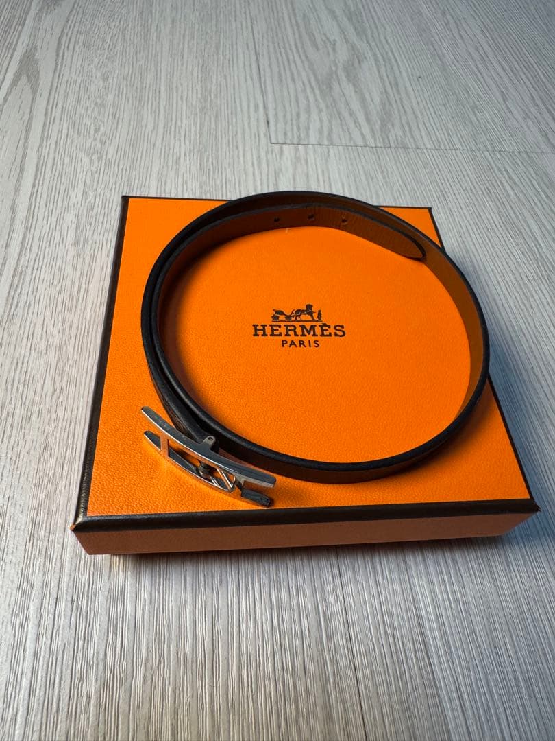 【正規品】エルメスレザーブレスレット 《ビーアピ》 ドゥブルトゥール