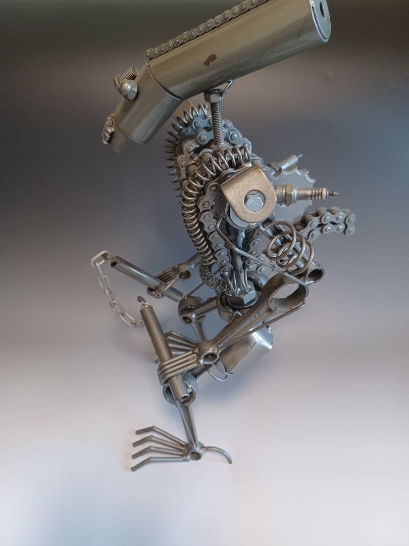 メタルアート 鉄製 アイアン エイリアン 高さ45cm 横30cm