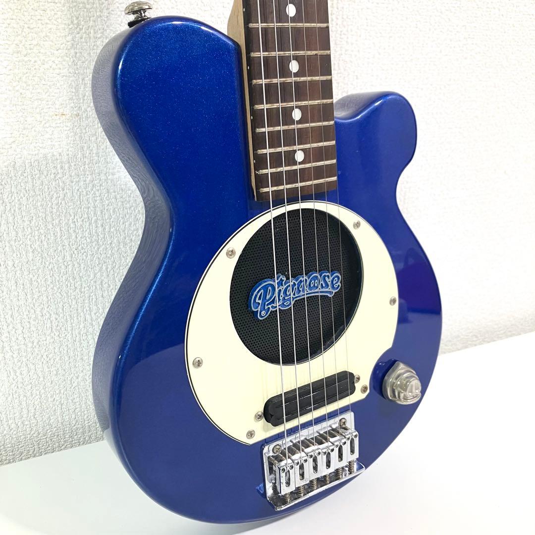 Pignose ピグノーズ PGG-200 ブルー アンプ内蔵 ミニギター