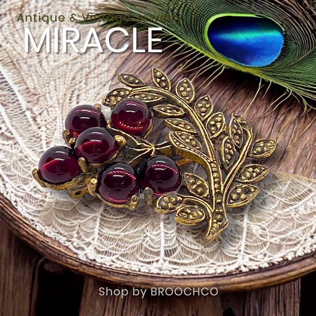 754 ✧MIRACLE✧ エドワーディアンスタイル 葡萄 ベリー ブローチ