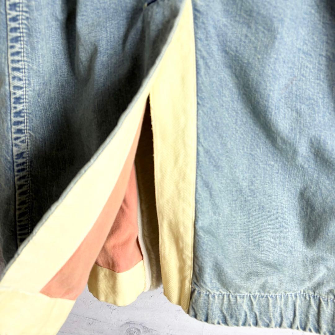 sacai 18AWリメイクボアデニムコート L相当