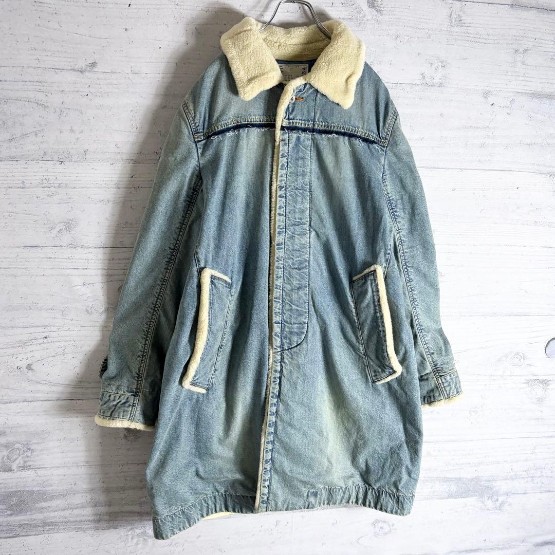sacai 18AWリメイクボアデニムコート L相当