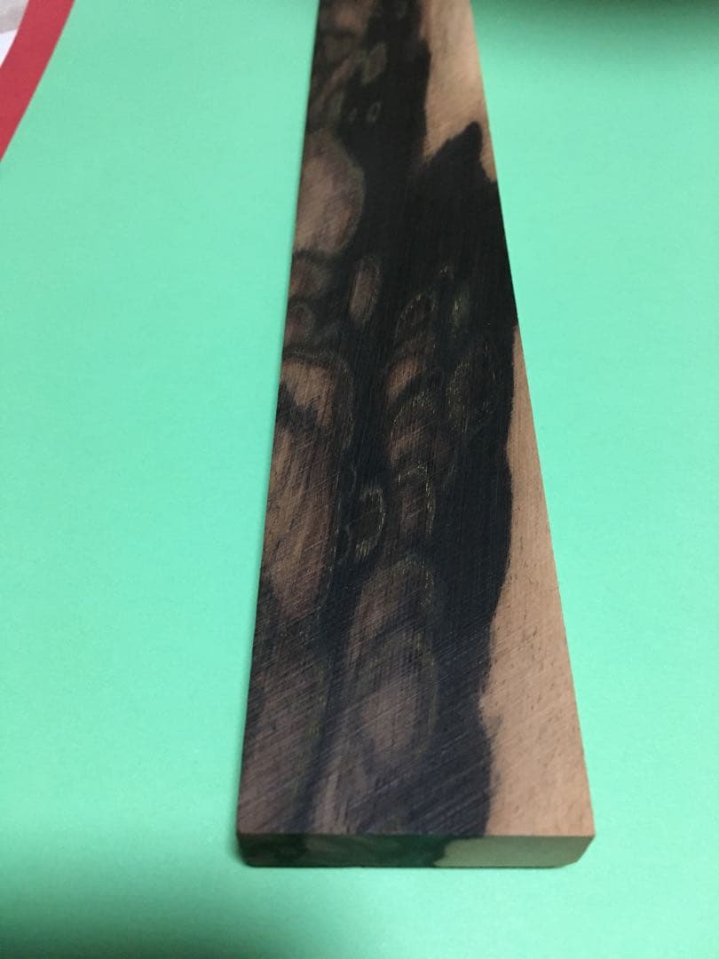 黒柿　(緑孔雀杢) 超美材