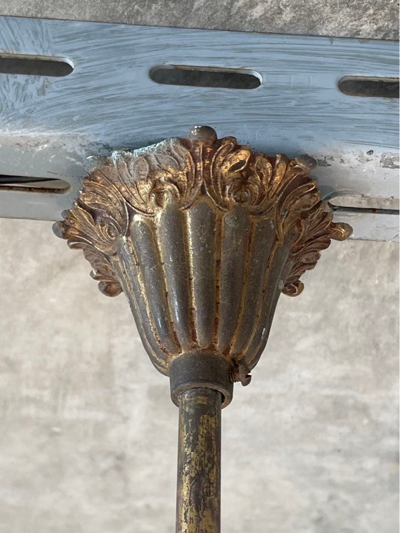 27. フランス アンティーク シャンデリア 3灯 キャンドル ライト 吊り下げ