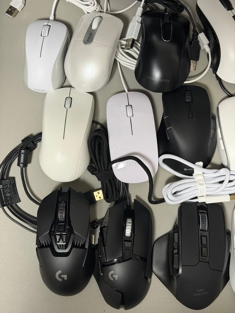 複数の有線/無線マウスセット(中古現状品)