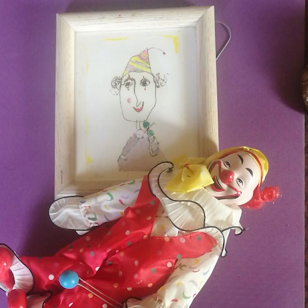 塙賢三　ピエロリトグラフとピエロ人形