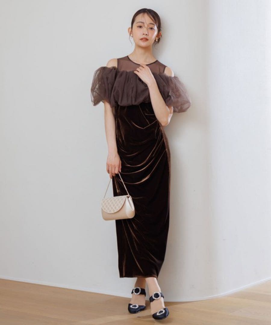 バルーンボレロ・ベロアドレス セット　form forma パーティードレス