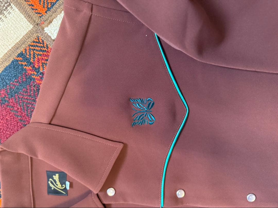 も*ー様 ニードルス　ブラウン刺繍カジュアルジャケット