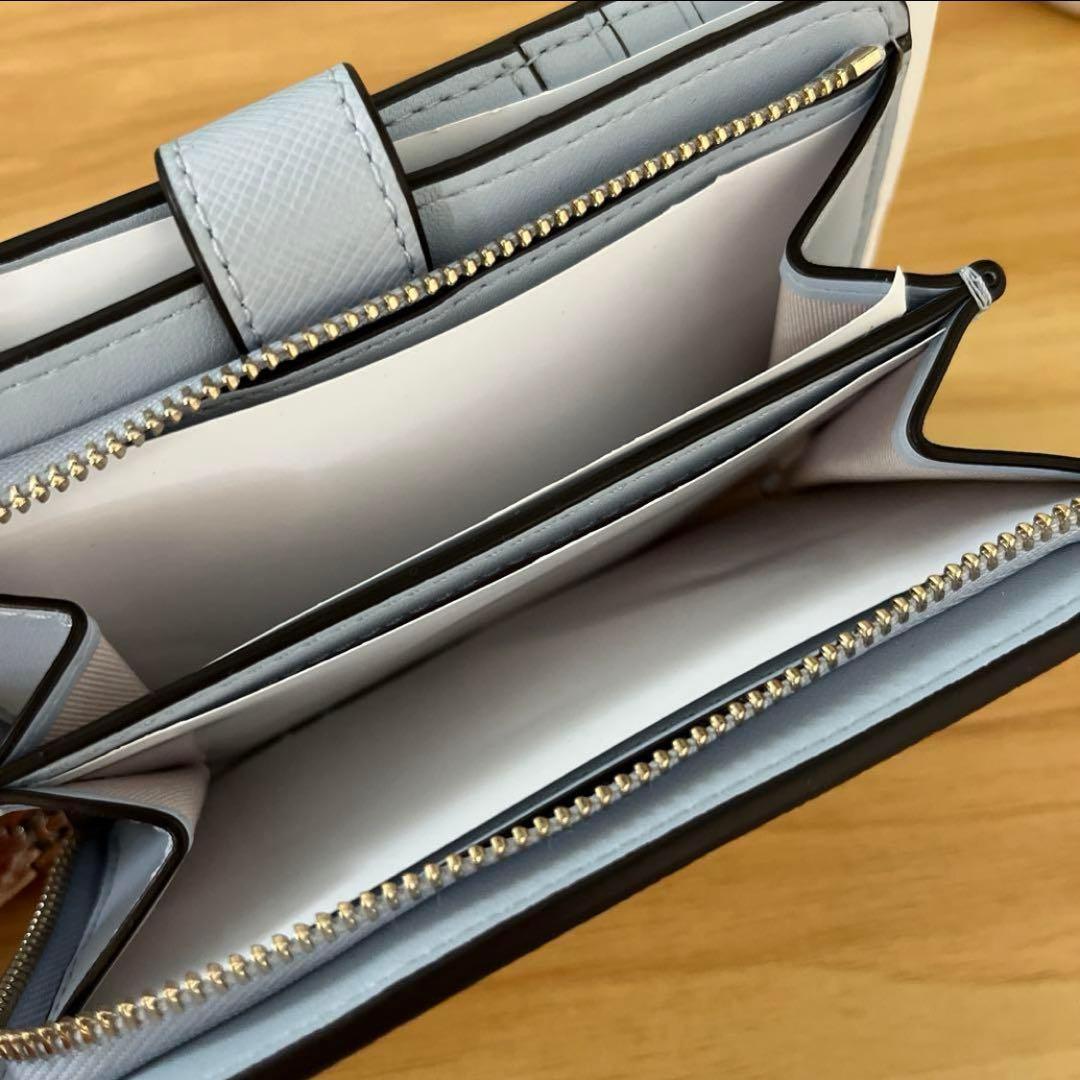 【年末年始限定セール】新品KATE SPADE財布 ウォレット　水色うさぎ