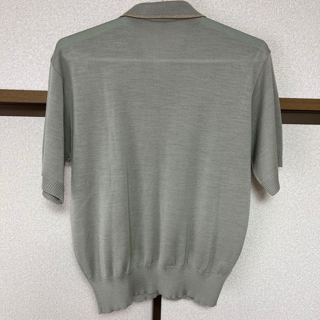 Chanel グレー ポロシャツ 半袖