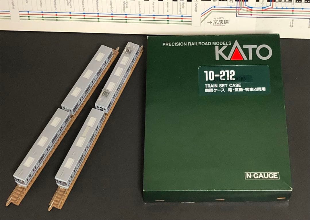管理番号1592 京成3400形Nゲージ 塗装済キット素人組立品4両