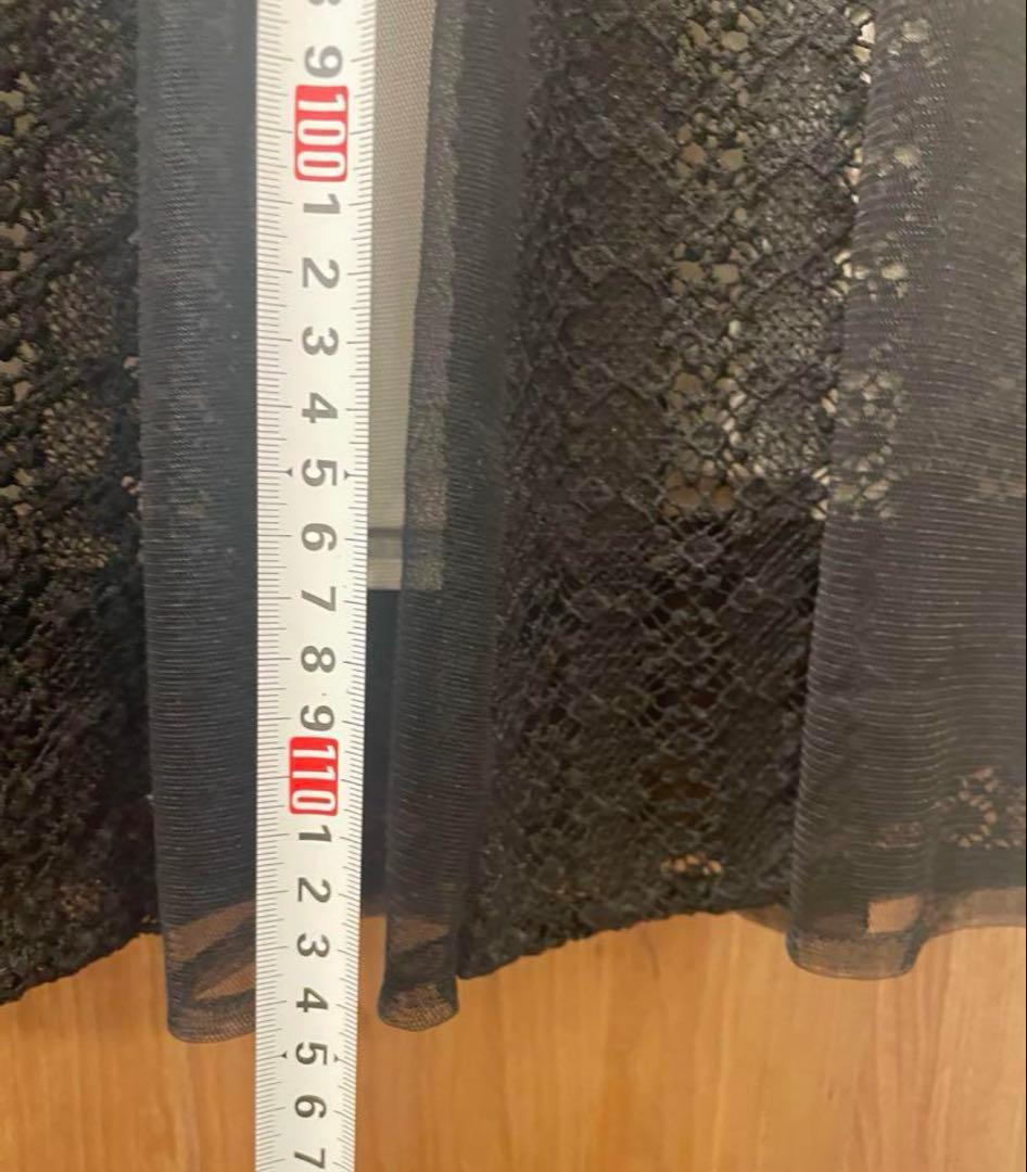 ドレス　結婚式　２点セット　大きいサイズ　ブラック　レース　3L 4L フリル