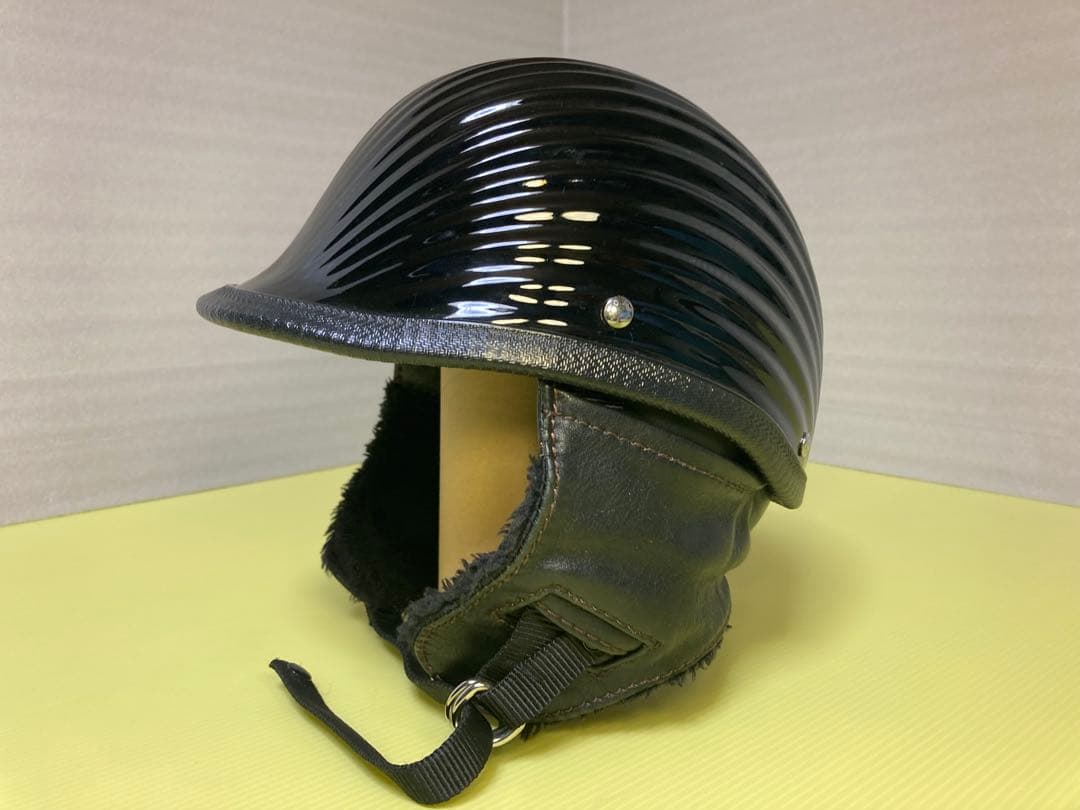 tt&co　旧型　リブジョッキー　本革イヤーマフ 刻印リベット　ハーレー