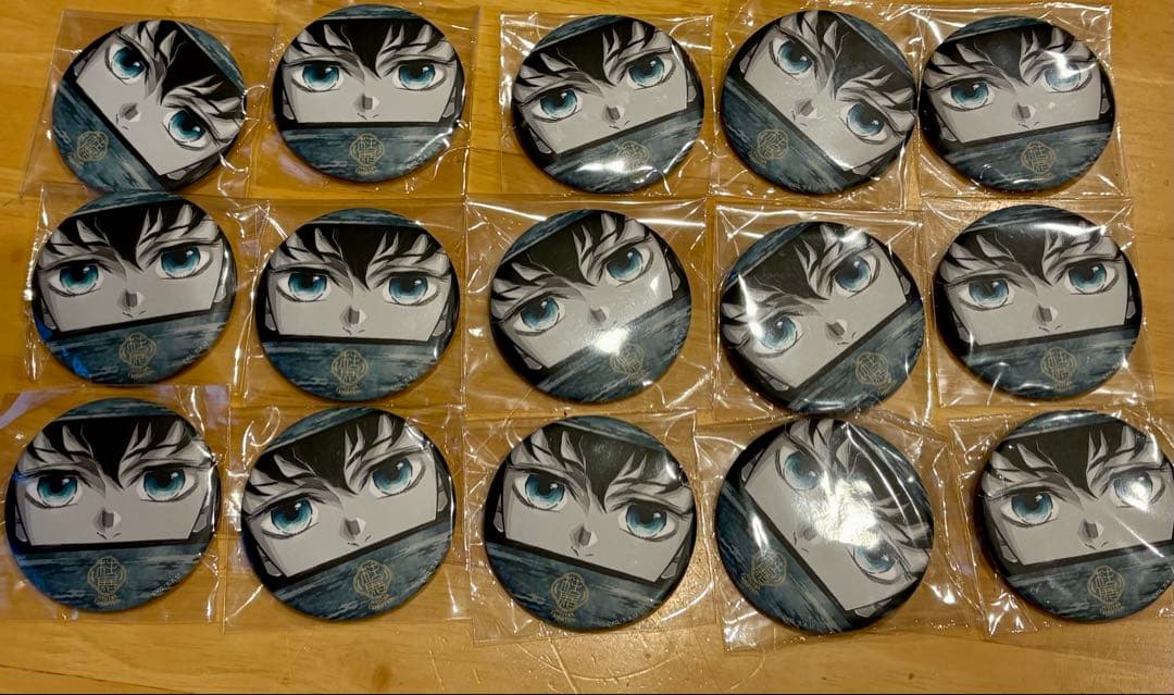 鬼滅の刃　柱展　ランダム缶バッジ　時透無一郎　15個セット