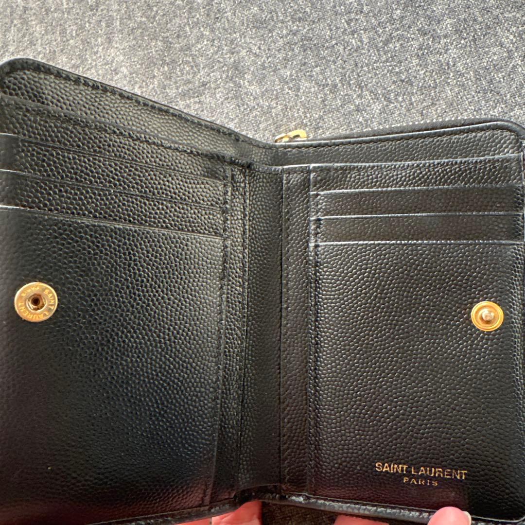 正規品！SAINT LAURENT ブラック 二つ折り財布