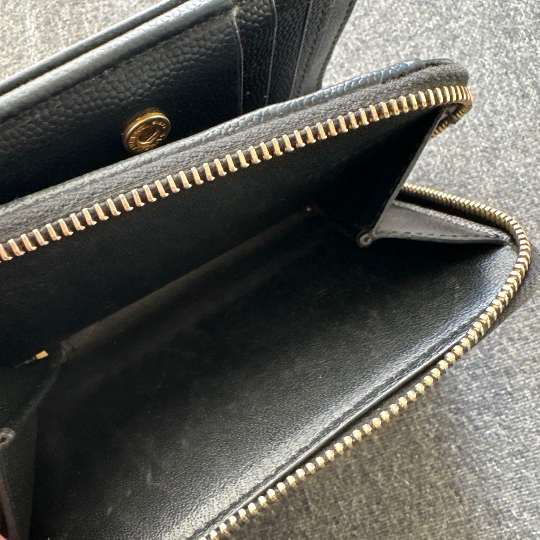 正規品！SAINT LAURENT ブラック 二つ折り財布