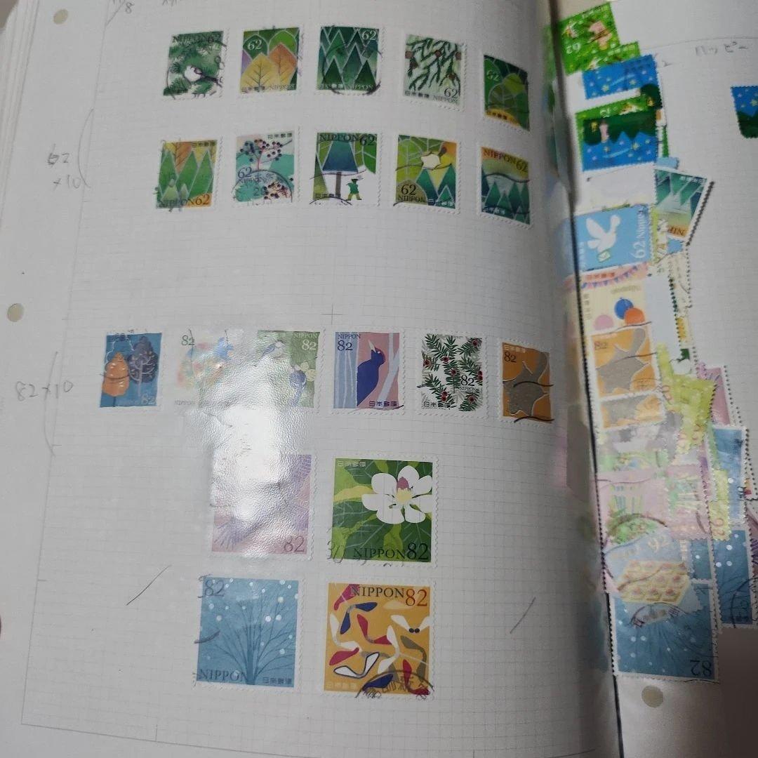 #97 日本使用済み切手　2014-18 一冊 とにかく沢山の切手です