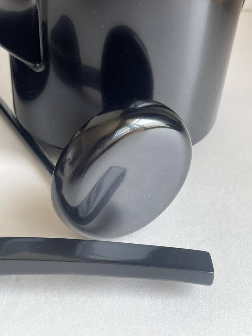 美品 輪島塗 木製漆器四点 飯器・杓子・湯斗・湯の子掬い 20 黒塗 真塗