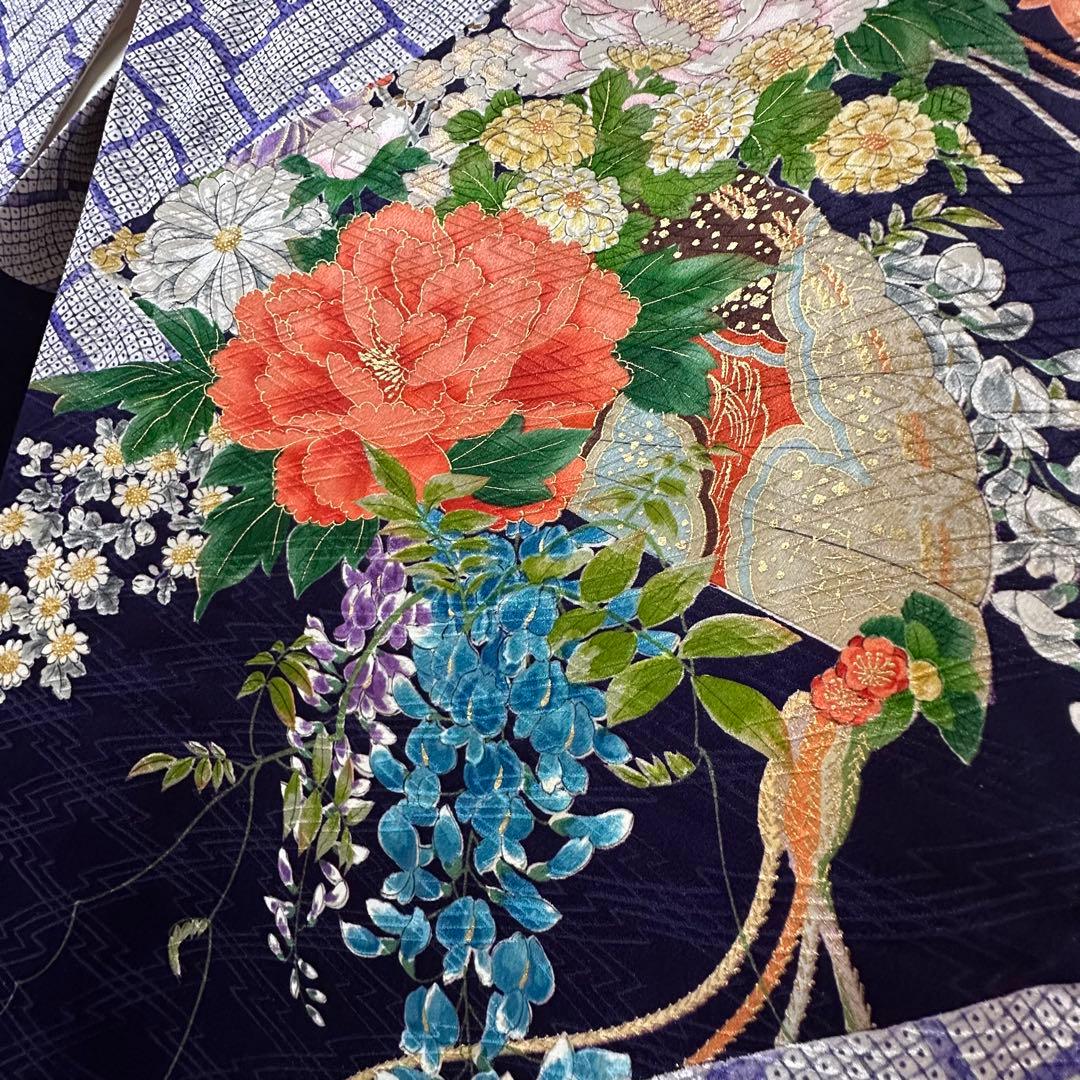 ★豪華絢爛手描き大振袖‼️三越扱い　袋帯他　6点セット