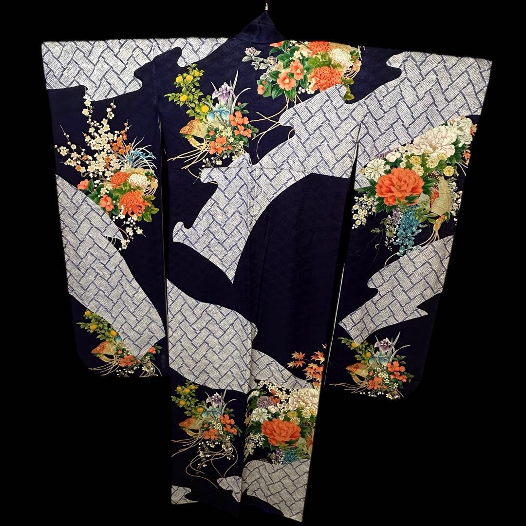 ★豪華絢爛手描き大振袖‼️三越扱い　袋帯他　6点セット