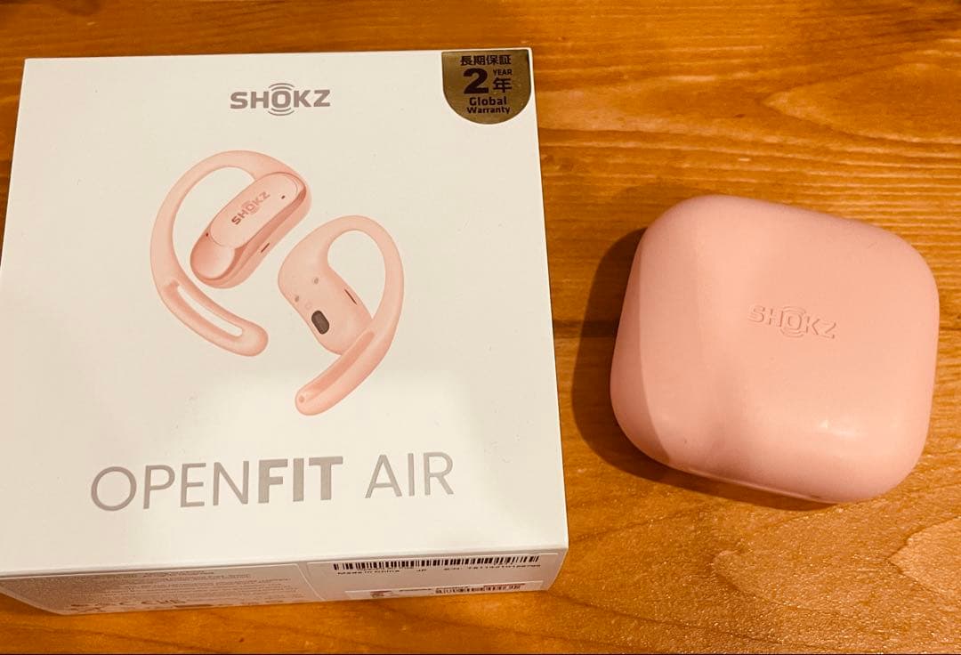 SHOKZ OPENFIT AIR 骨伝導ワイヤレスイヤホン　ピンク
