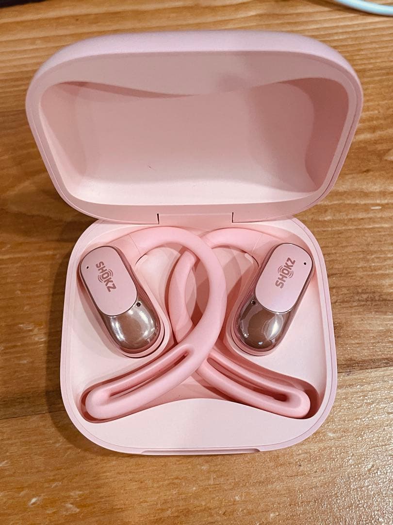 SHOKZ OPENFIT AIR 骨伝導ワイヤレスイヤホン　ピンク