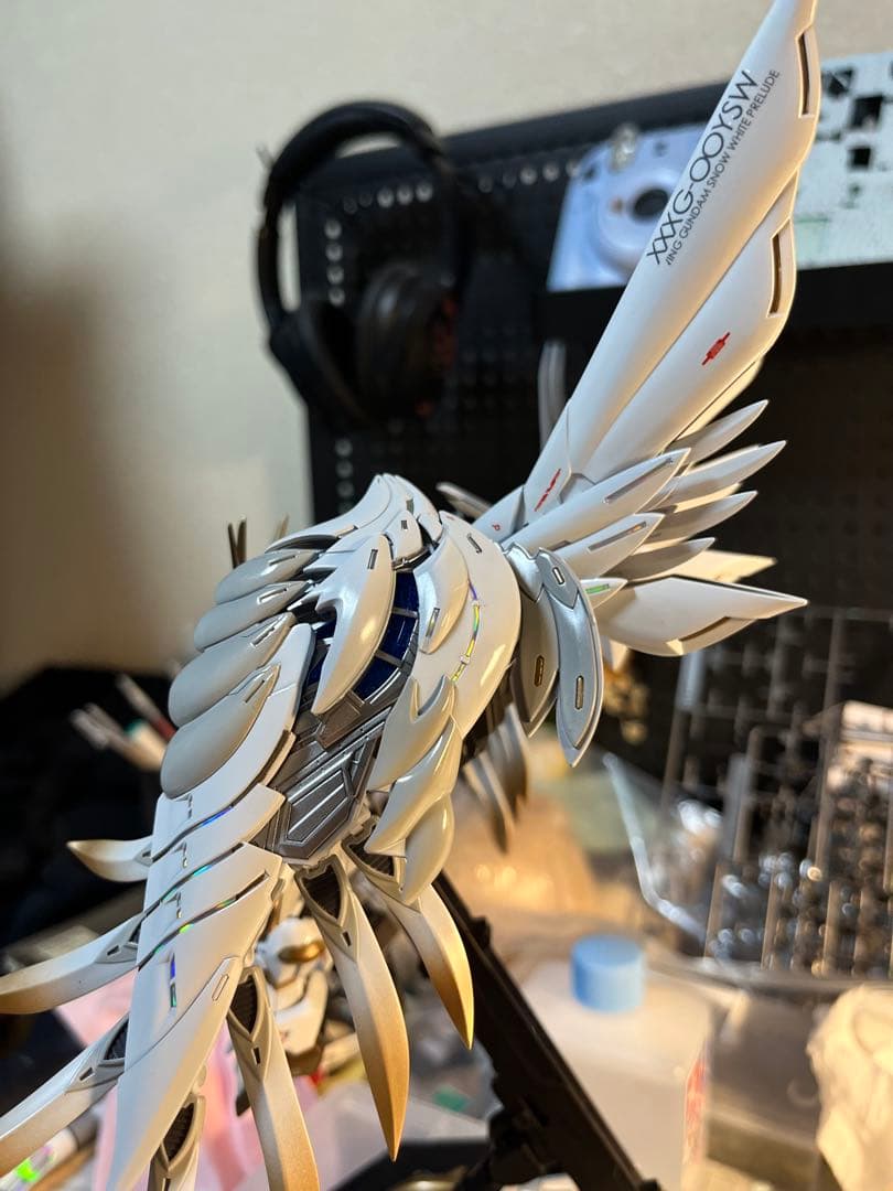 MGSD ウイングガンダムゼロewスノーホワイトプレリュード塗装完成品