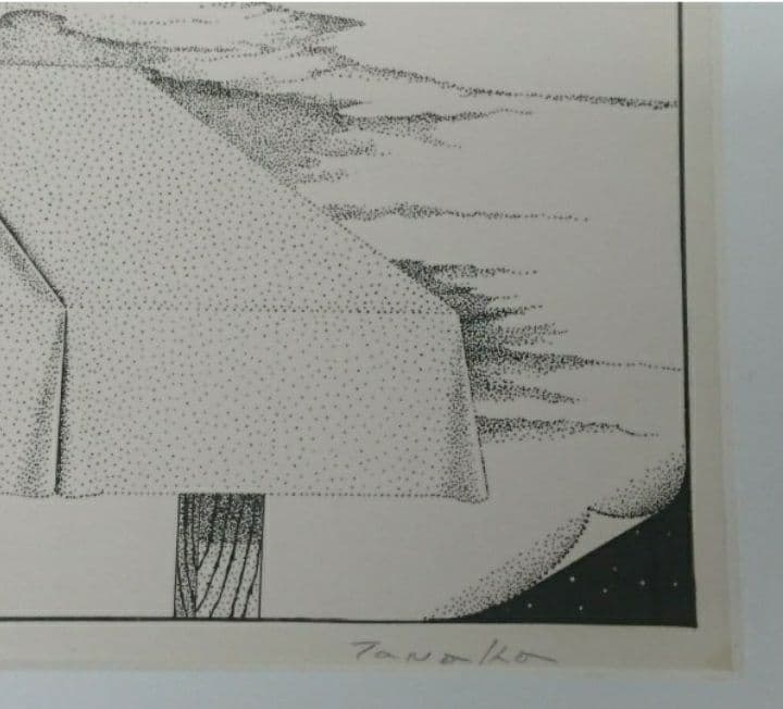 Tanaka 筆 エディション№ 71/100 額装 リトグラフ/絵画/版画/