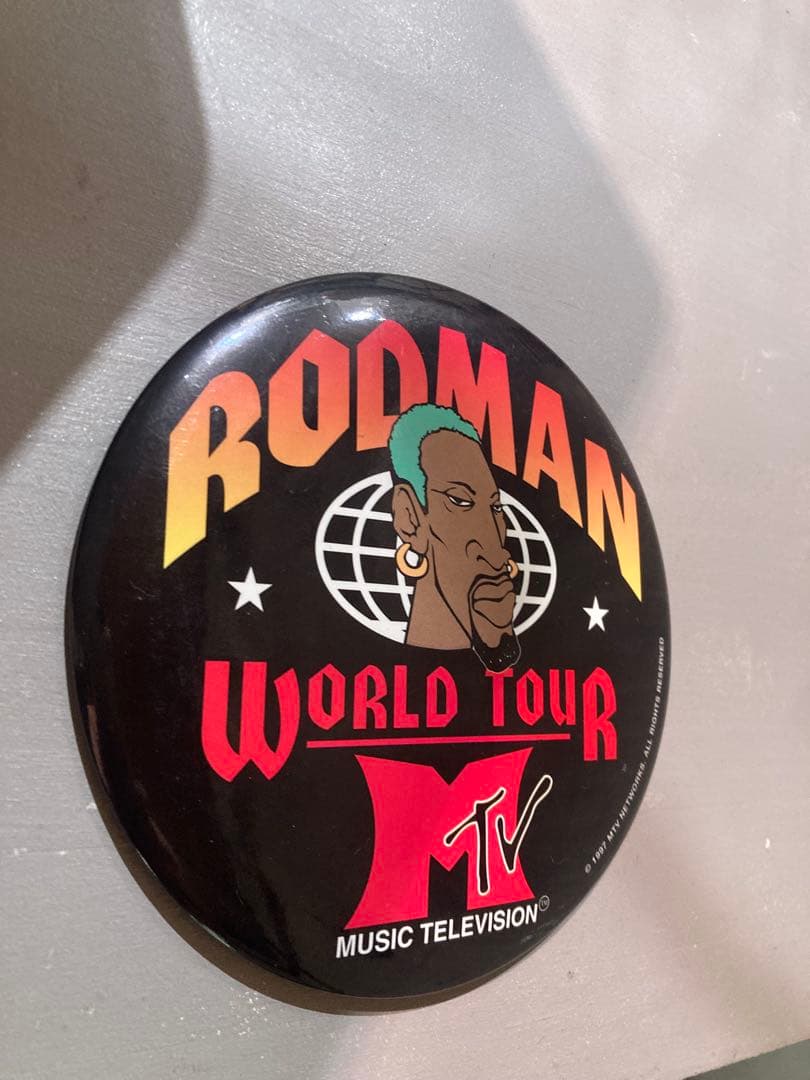 MTV denis rodman1997 world tour デカバッジ　レア