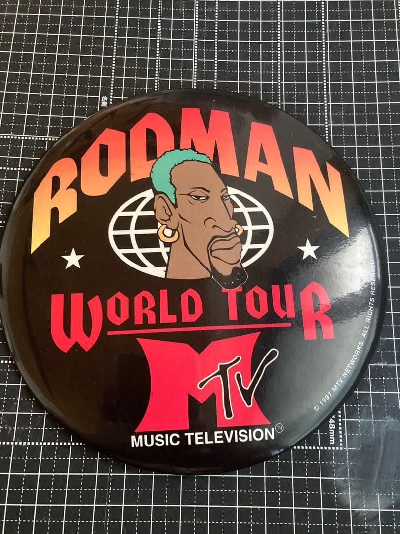 MTV denis rodman1997 world tour デカバッジ　レア