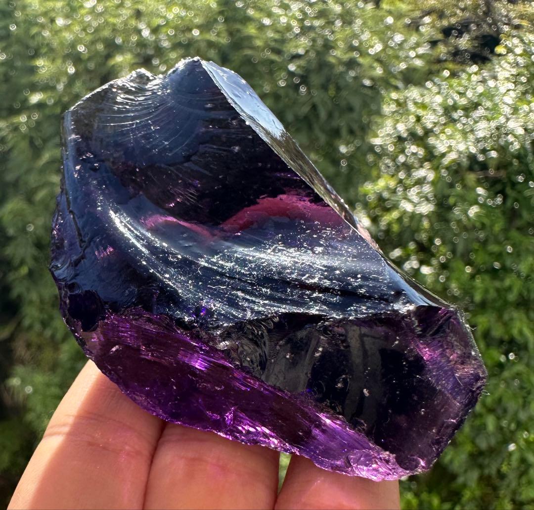 シエラネバダ産アンダラクリスタル原石　紫　パープル レムリアヒーリング瞑想