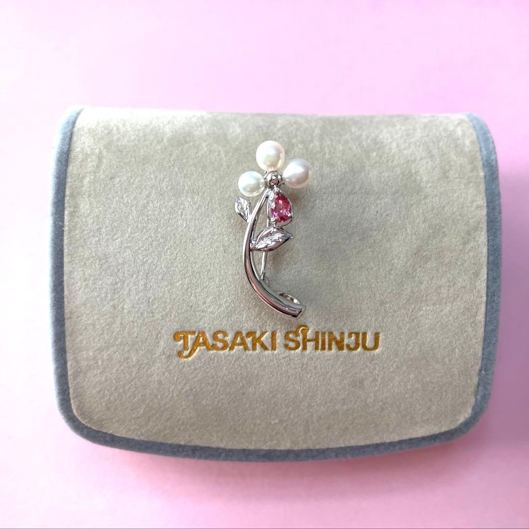 田崎真珠　パールブローチ　入学式　卒業式　コサージュ　本真珠　ブランド　刻印