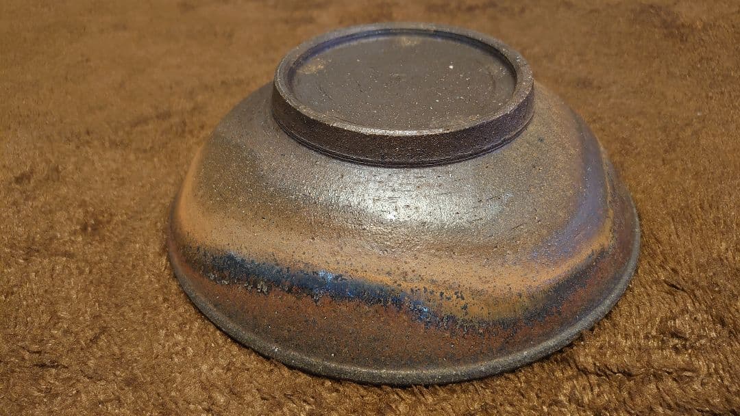 古越前　越前焼　窯焼　灰釉　天目　蔵出し　１客