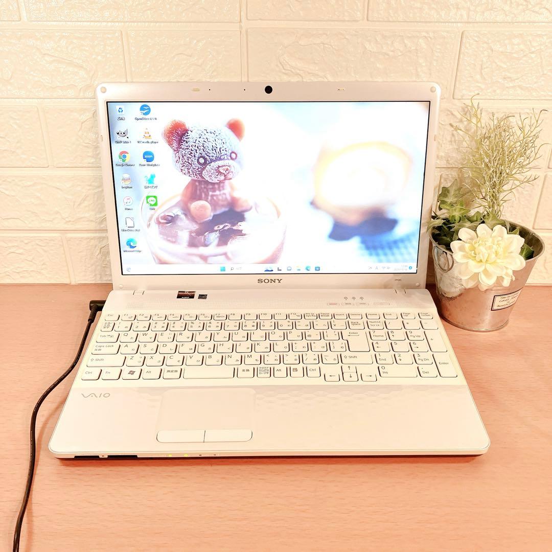 Windows11✨SSDで快適☘️大人気VAIOカメラ付すぐ使えるノートパソコン