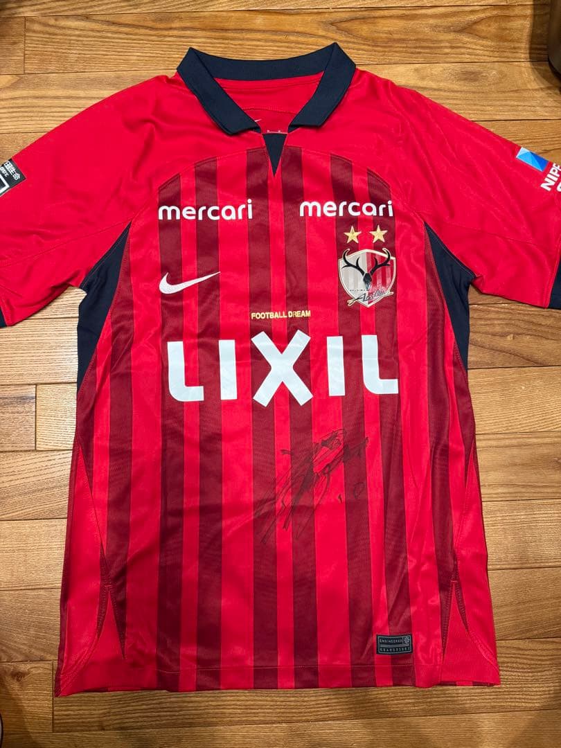 鹿島アントラーズユニフォーム 柴崎岳 サイン入り