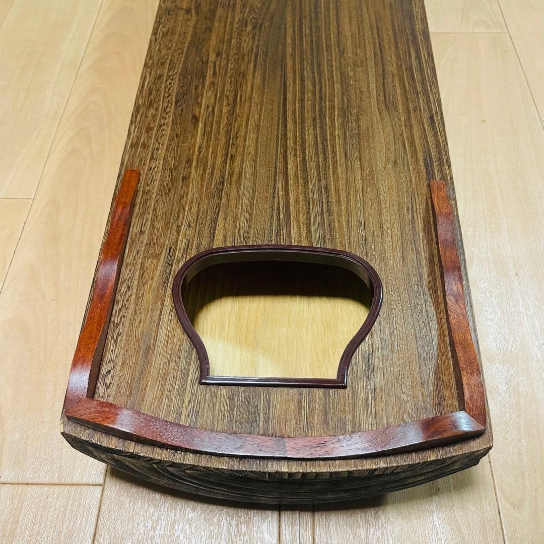 琴　文化箏 短琴　和楽器 弦楽器　明鏡