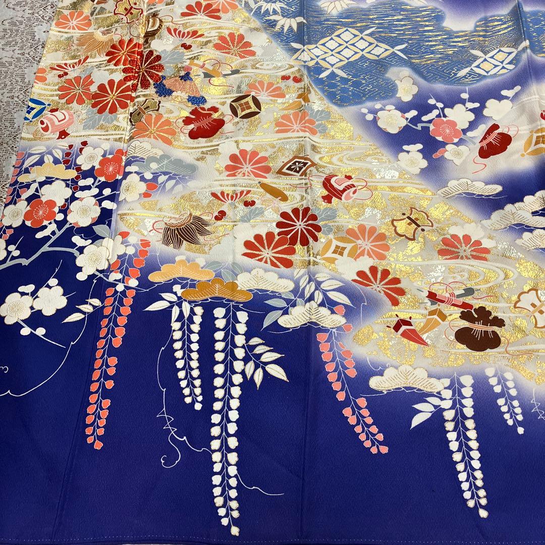難有！超一流ちそう千總お振袖 落款入り松坂屋扱い 古典柄