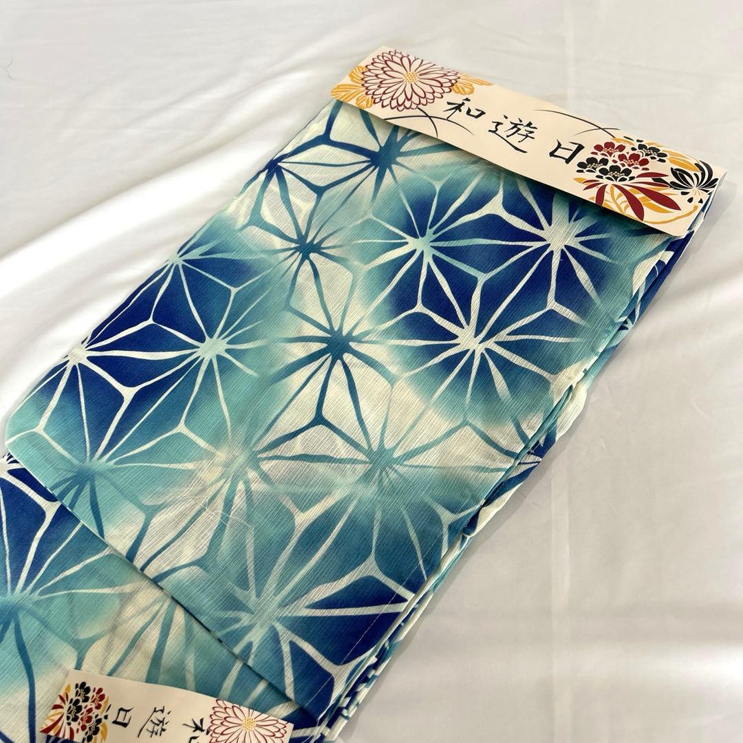 浴衣【未使用品】✭和遊日✭ 《綿麻》TL サイズ✭着物丈 170 裄70