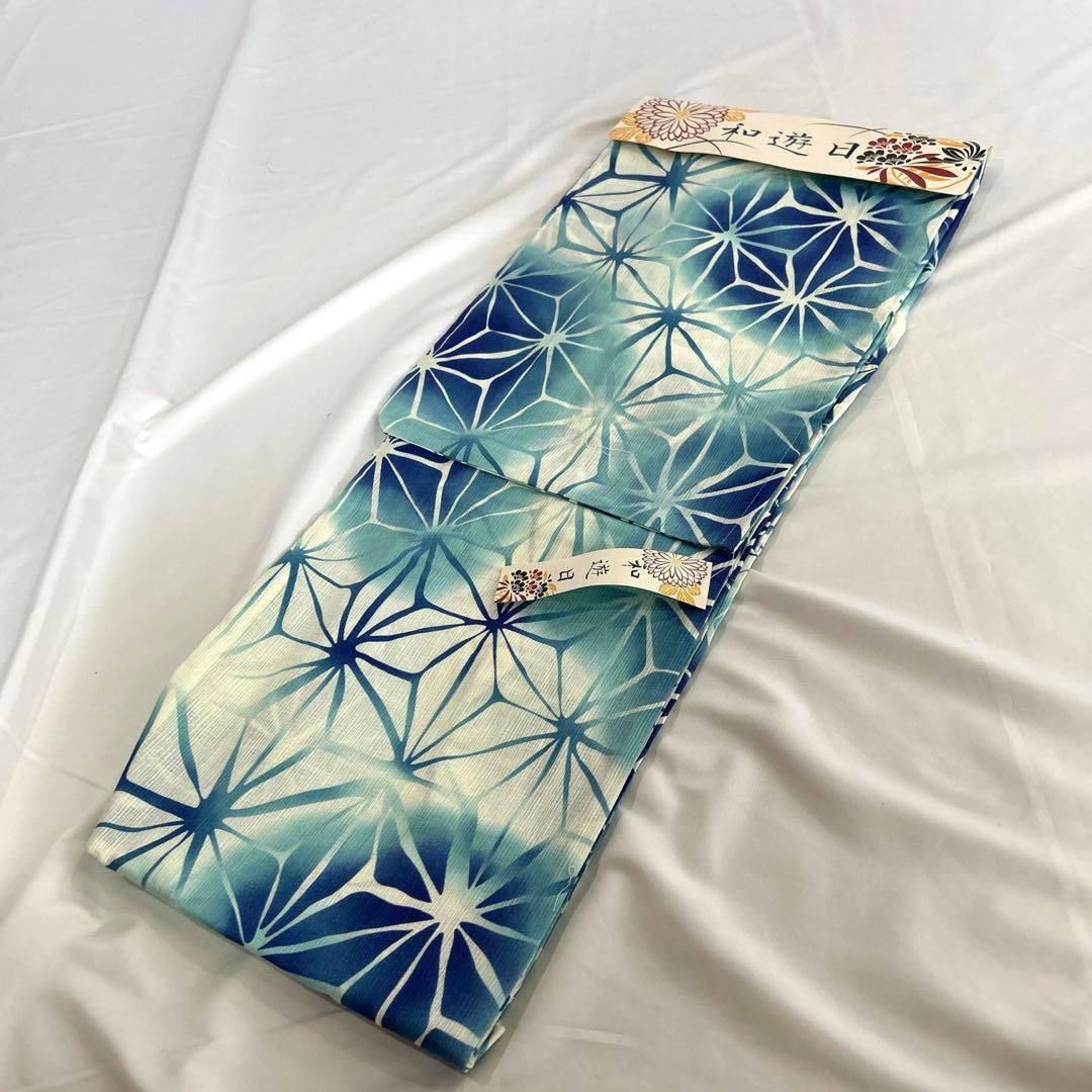浴衣【未使用品】✭和遊日✭ 《綿麻》TL サイズ✭着物丈 170 裄70