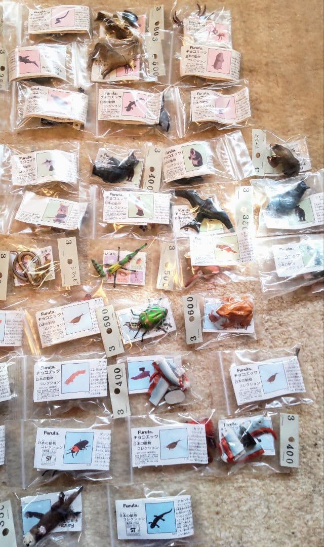 【海洋堂・Furuta】チョコエッグ日本の動物コレクション全127個＋おまけ7個