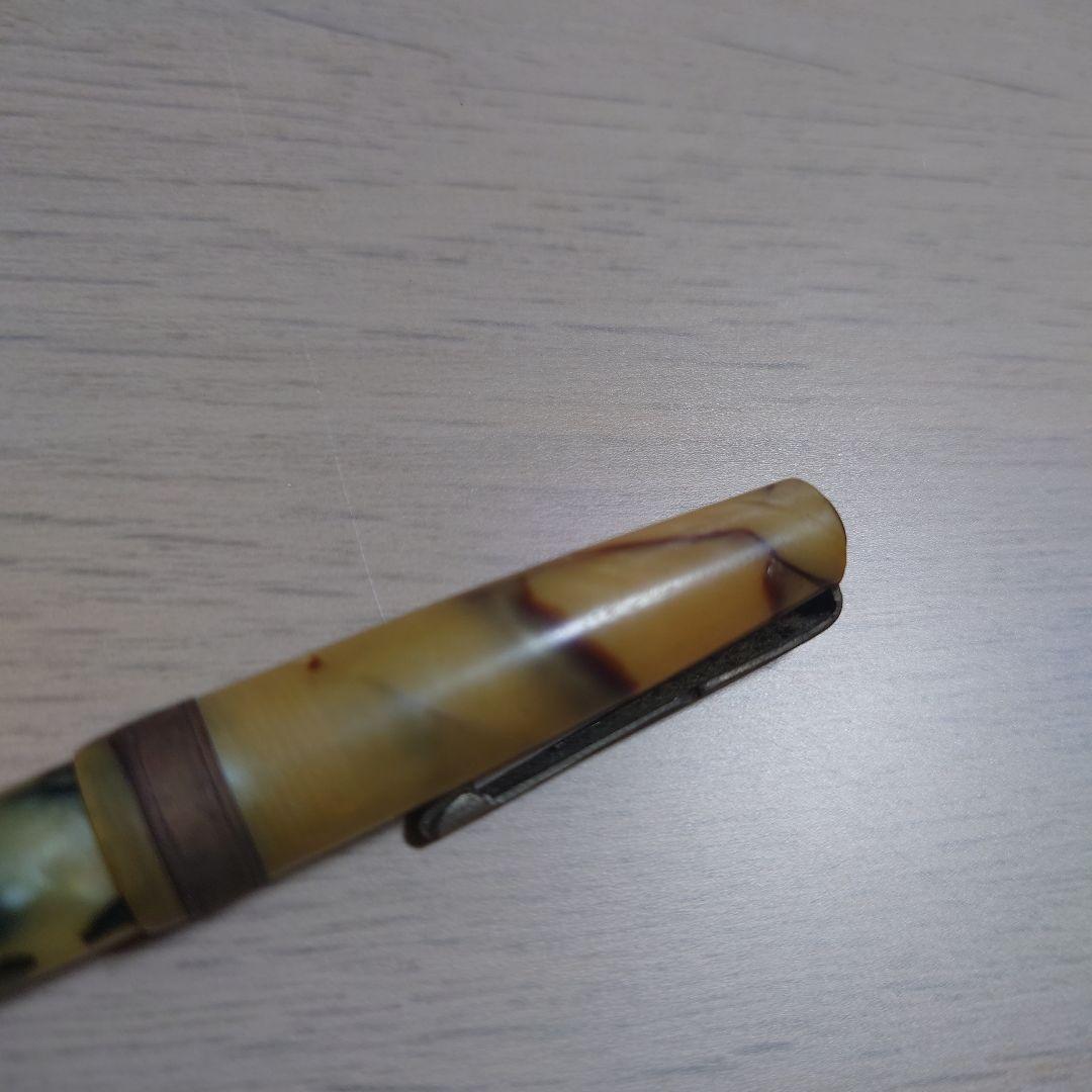 ヴィンテージ MORISON モリソン 万年筆 マーブル軸 刻印クリップ
