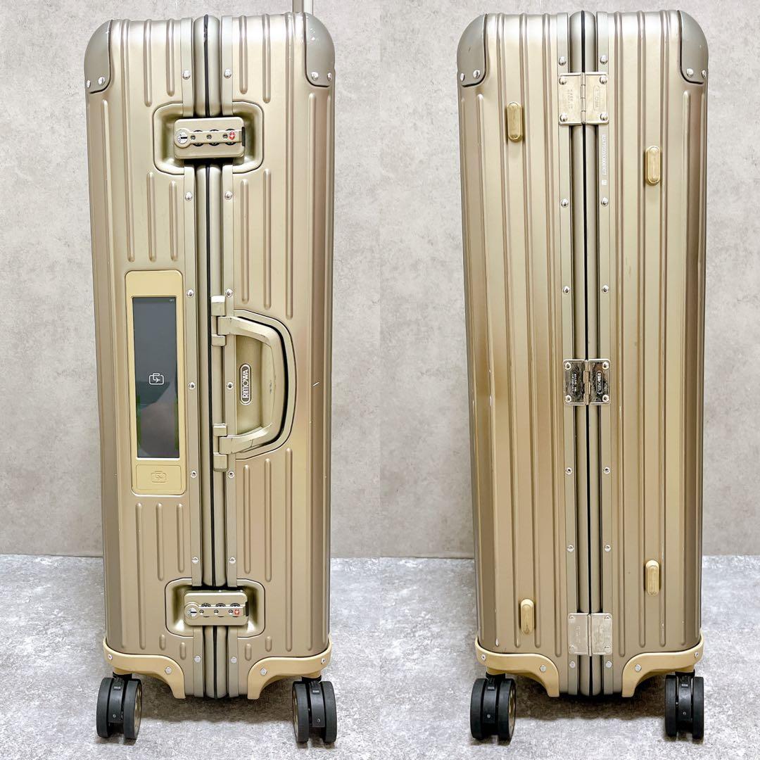 リモワ トパーズ チタニウム キャリー スーツケース アルミ 電子タグ 4輪