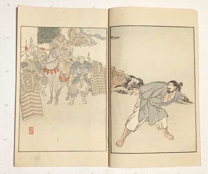 多色刷り木版画本日本歴史画報第三号編輯者松本楓湖明治25年大倉書店出版