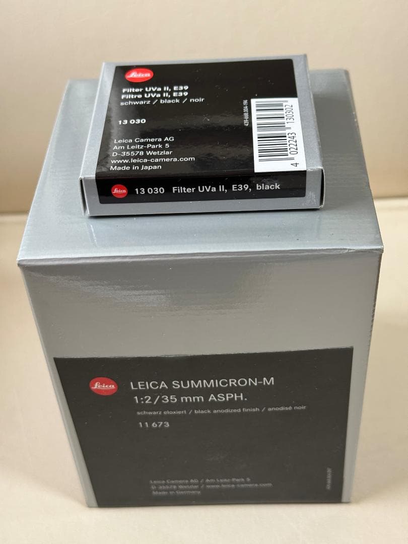 【最終値下】ライカ ズミクロンM f2/35mm ASPH. 【純正フィルター】