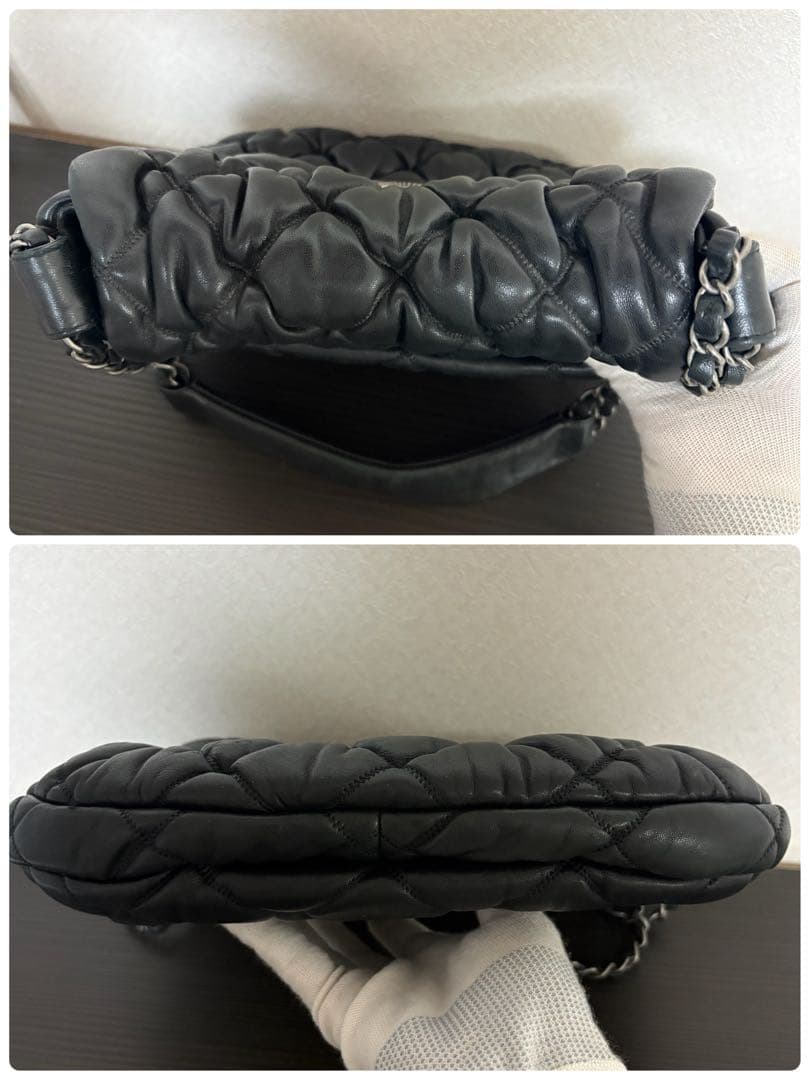 ジ*ー様 CHANEL バブルキルトチェーンショルダーバッグ