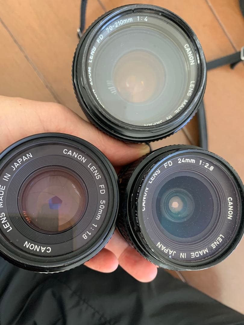 Canon AE-1 、A1一眼レフカメラ2台とレンズ、付属品多数セット