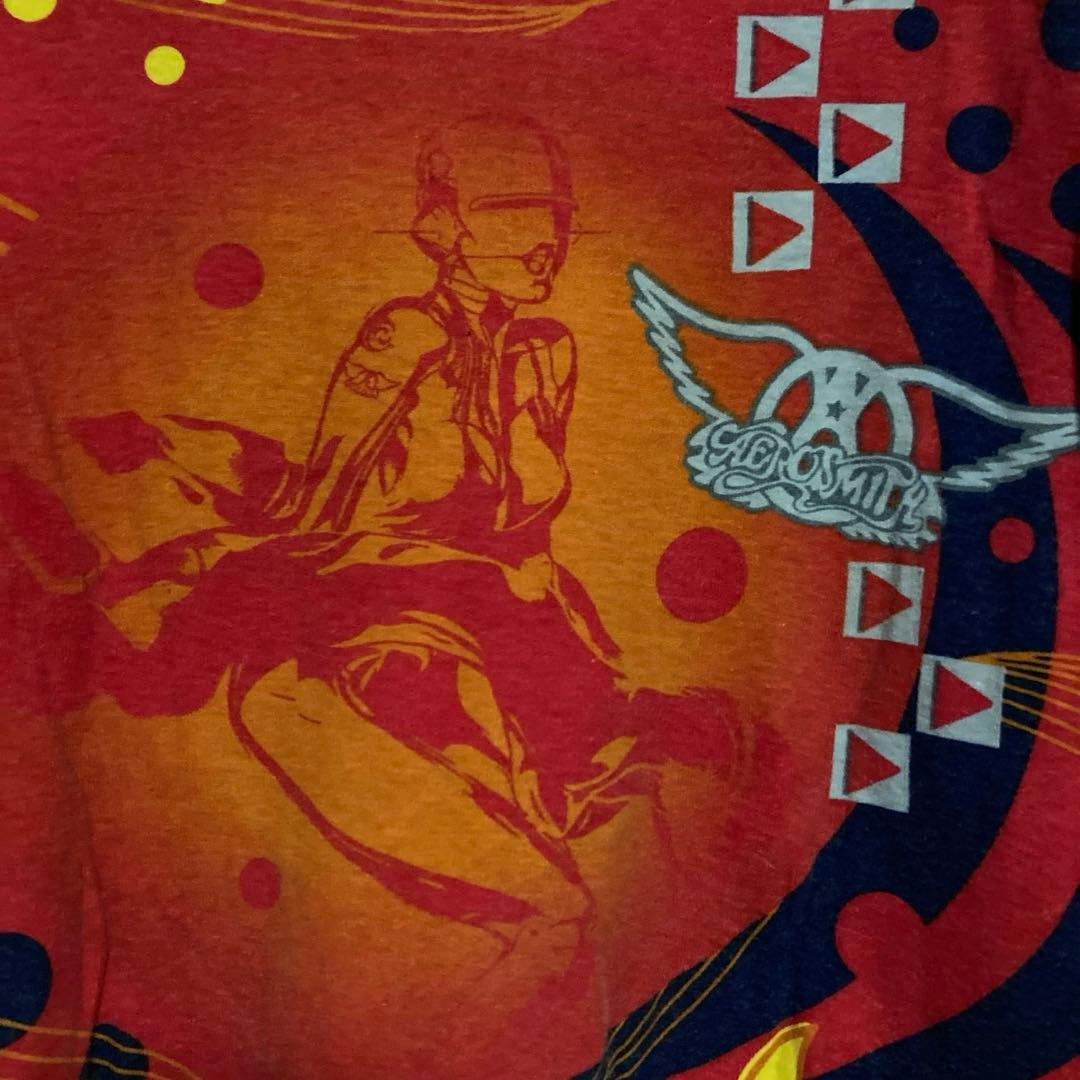 エアロスミス 90~00s ビンテージ サイケ柄 ロンT