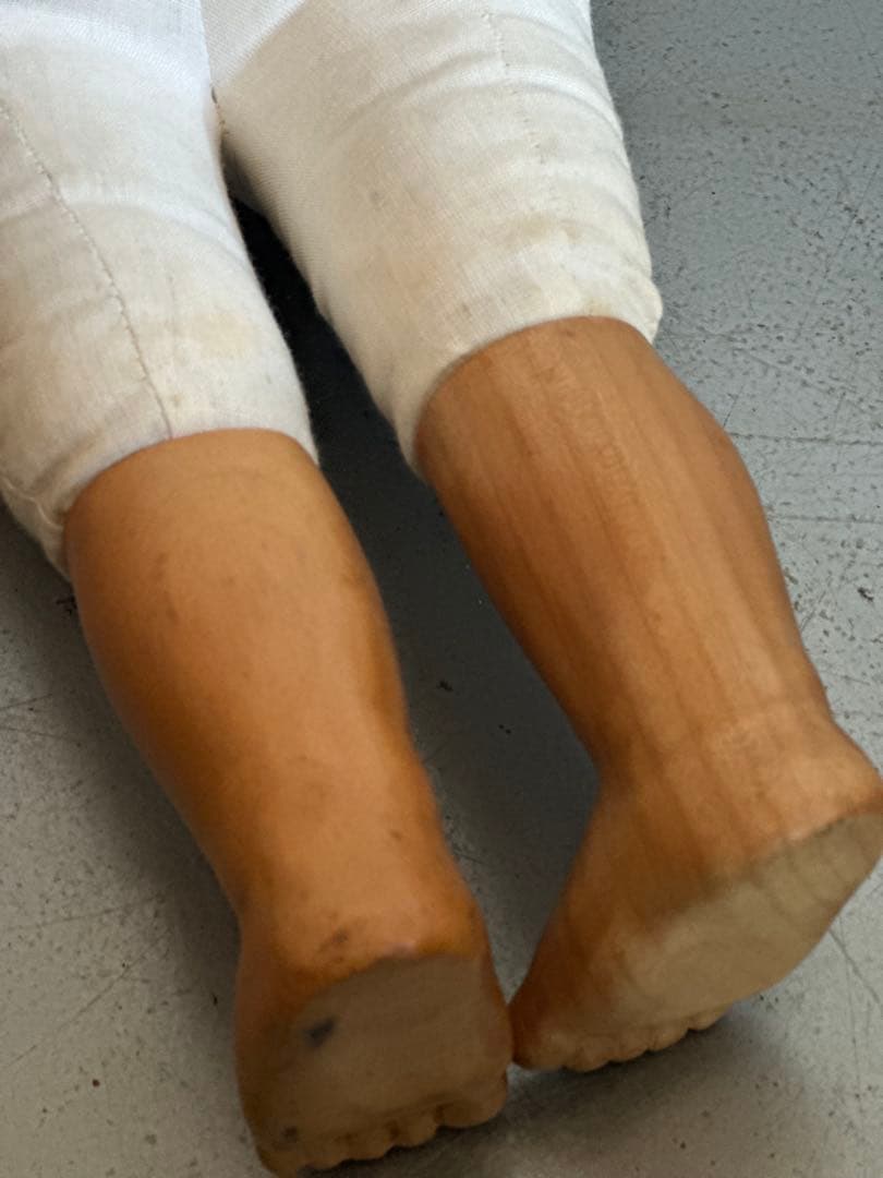 瞬間的お値下げ❣️アンティーク 木製人形 青い目